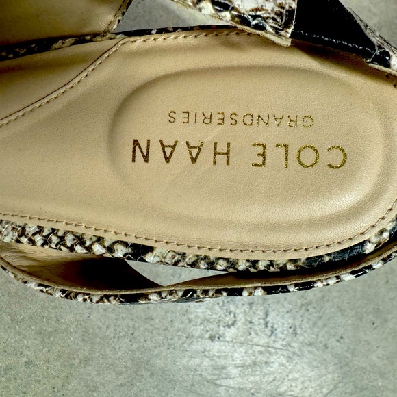 Cole Haan sling back mule- faux python print - Picture 2 of 6